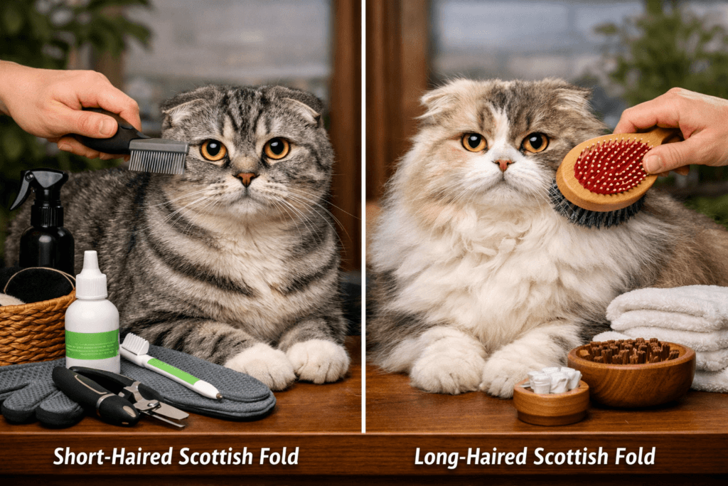 Scottish Fold Cats Care and Grooming