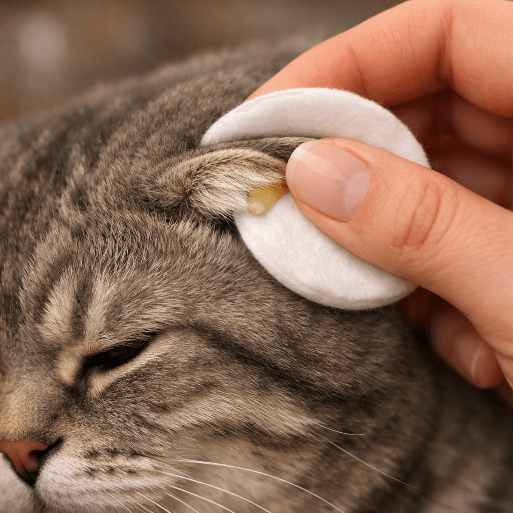 Clean Scottish Fold Ears Safely at Home