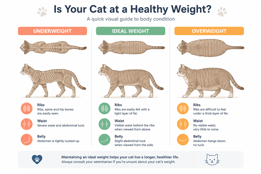 Scottish Fold body condition score chart for weight management