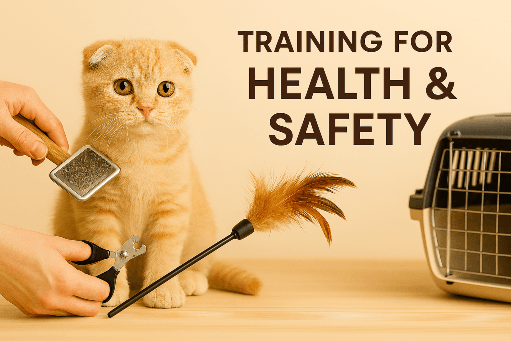 Scottish-Fold-Kitten Training for Health & Safety