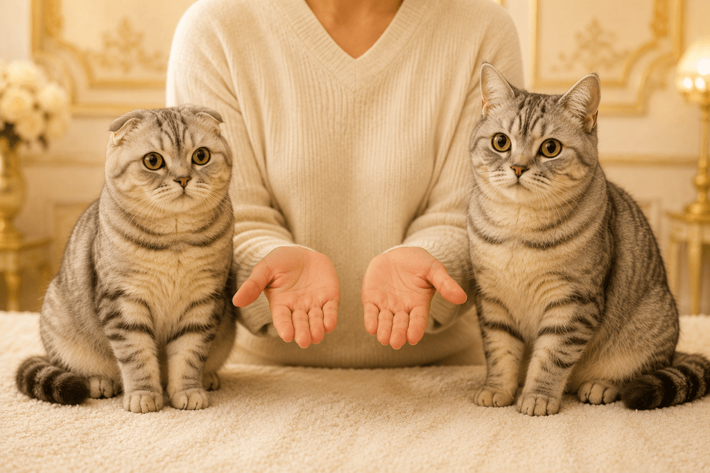Scottish Fold vs Scottish Straight | 9 Amazing Differences Every Cat Owner Should Know 5 Person deciding between Scottish fold and Scottish straight cat